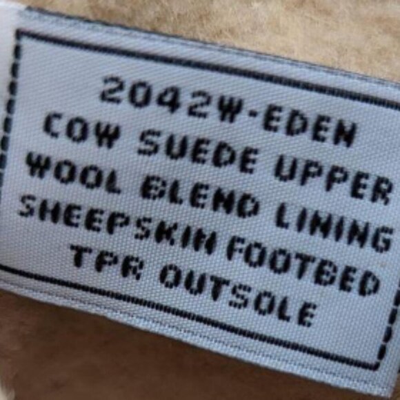 Bearpaw Pink/Tan Chelsea Eden Heeled Suede Boots Women Size 10 - Picture 7 of 7